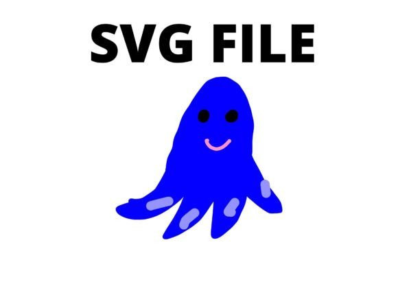 Blue Octopus SVG: Graphics for Crafts & Brands