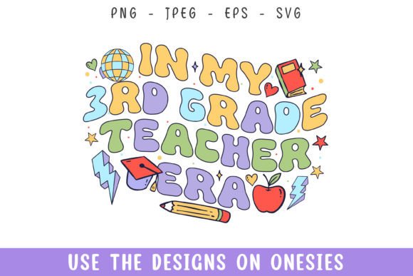 Groovy Teacher Graphics for Crafts