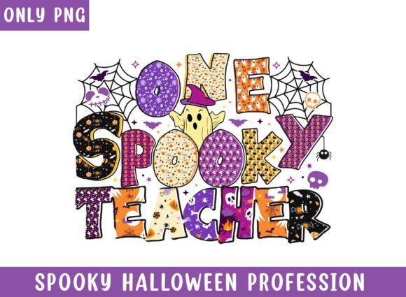 One Spooky Teacher PNG: Graphics for Crafts