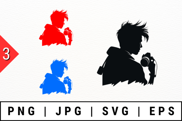 Photographer Silhouettes: Graphics for Crafts