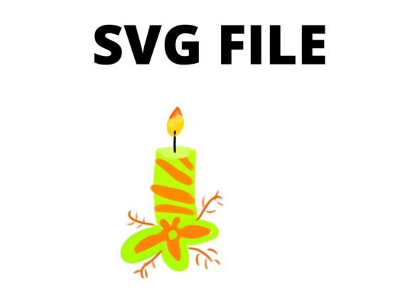 Reviewing the Orange Green Candle SVG for Embroidery