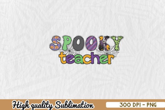 Spooky Teacher PNG: Graphics for Crafts