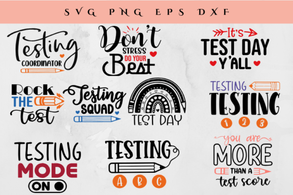 Test Day Bundle Graphics for Crafts