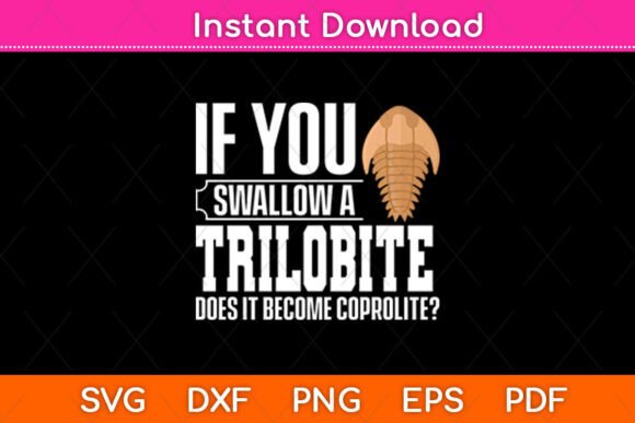 Trilobite Fossil Future Graphics for Crafts