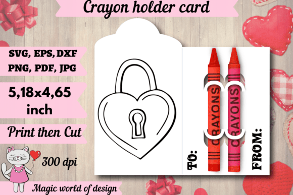 Valentine’s Day Door Lock: Graphics for Crafts