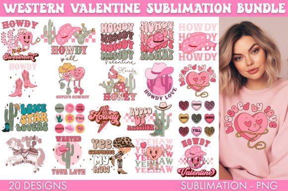 Western Valentine PNG: Graphics for Crafts
